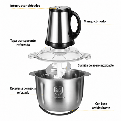 5 Litros picadoras alimentos, cebolla, carne, choclo y más!
