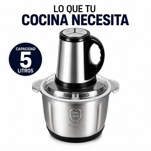 5 Litros picadoras alimentos, cebolla, carne, choclo y más!