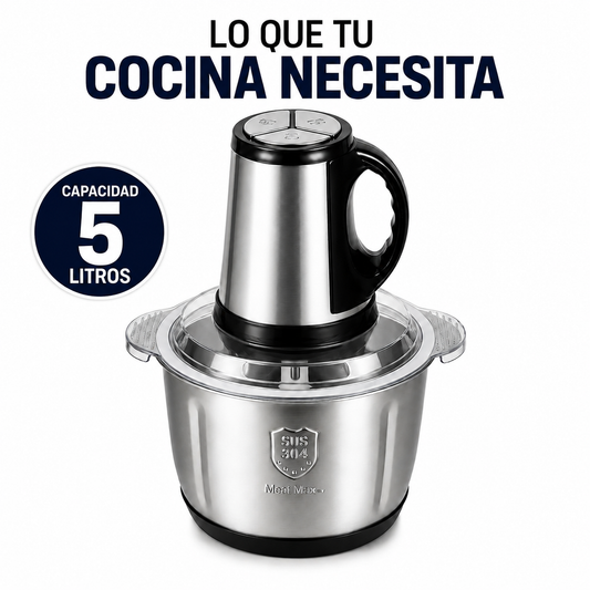 5 Litros picadoras alimentos, cebolla, carne, choclo y más!